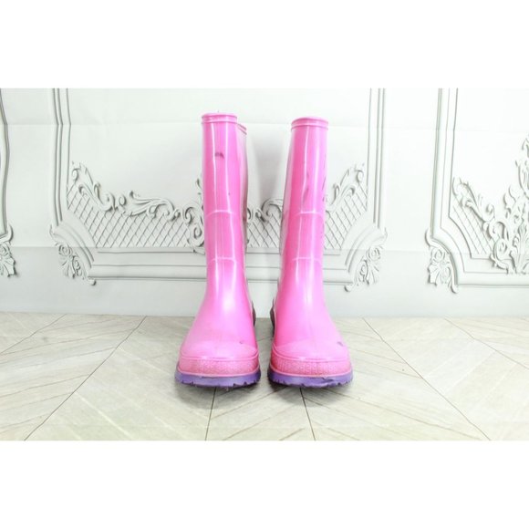 LaCrosse 11" Pink Rubber Tall Muck Boot USA Made Rain Boots Size 5 - Picture 3 of 9